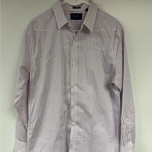 Fairlane Men's Purple Checkered Dress Shirt